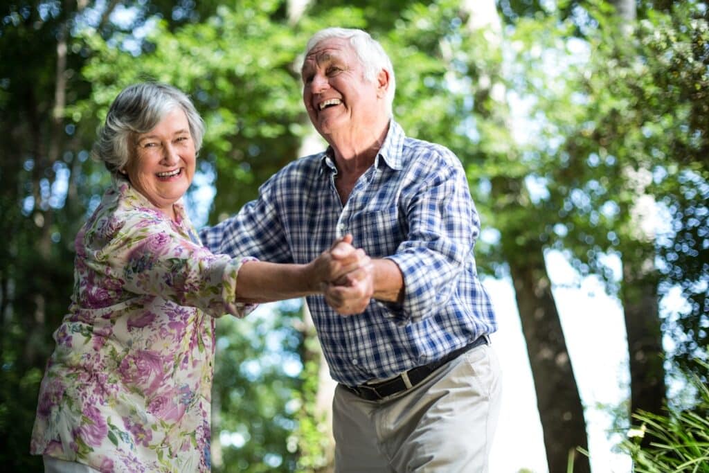 Baxter Senior Living | Seniors dancing outside